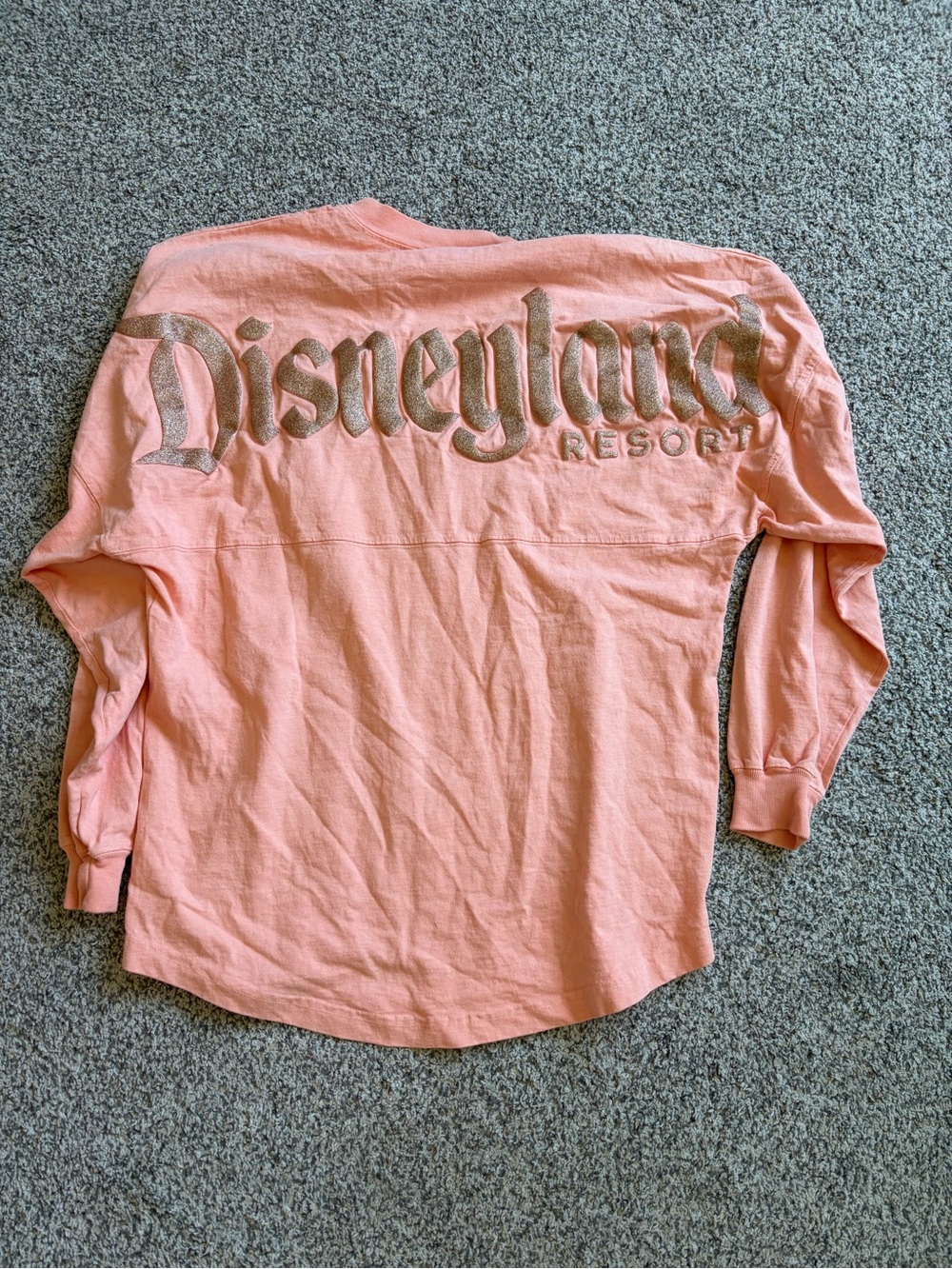 Disney Coral Pink Disneyland Resort Long Sleeve Top